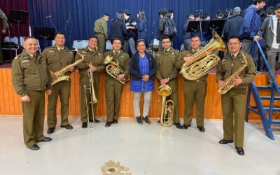 Presentación Banda Instrumental de la Escuela de Suboficiales de Carabineros de Chile en Sección Media