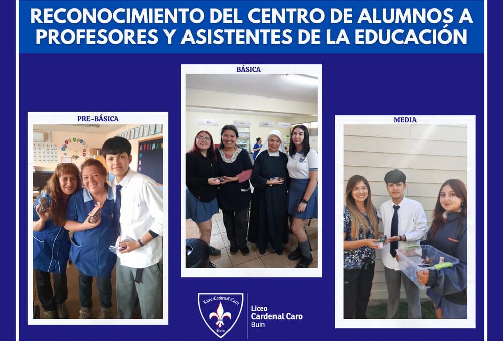 Reconocimiento del Centro de Alumnos a profesores y asistentes de la educación