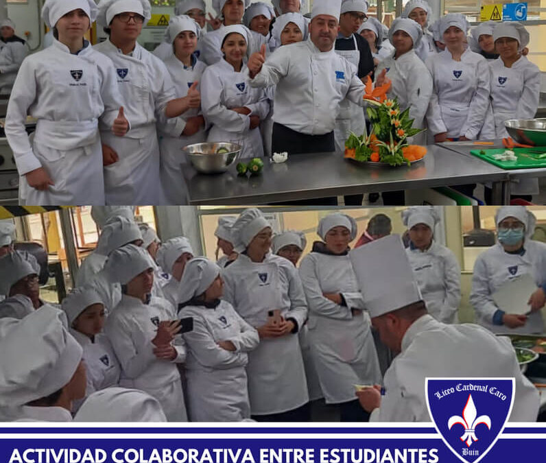 Actividad colaborativa entre estudiantes de Gastronomía y chef David Cabrera