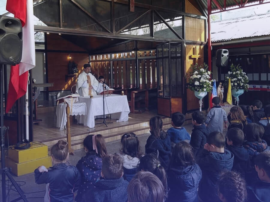 Misa por la Patria en Sección Pre-Básica: instancia de oración por Chile y las intenciones de los estudiantes más pequeños de nuestro colegio