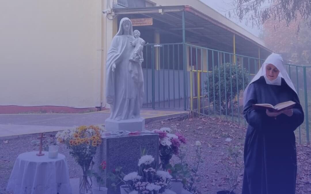 Fiesta de Nuestra Señora de Fátima: Entronización de imagen de la Virgen en zona de ingreso de Sección Media