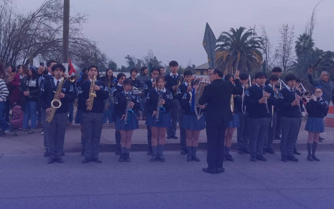 Banda Instrumental destaca en el 25.º aniversario de la Brigada Juvenil de la Cuarta Compañía de Bomberos Linderos