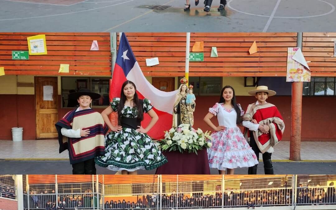 Homenaje a la Virgen del Carmen en Sección Básica