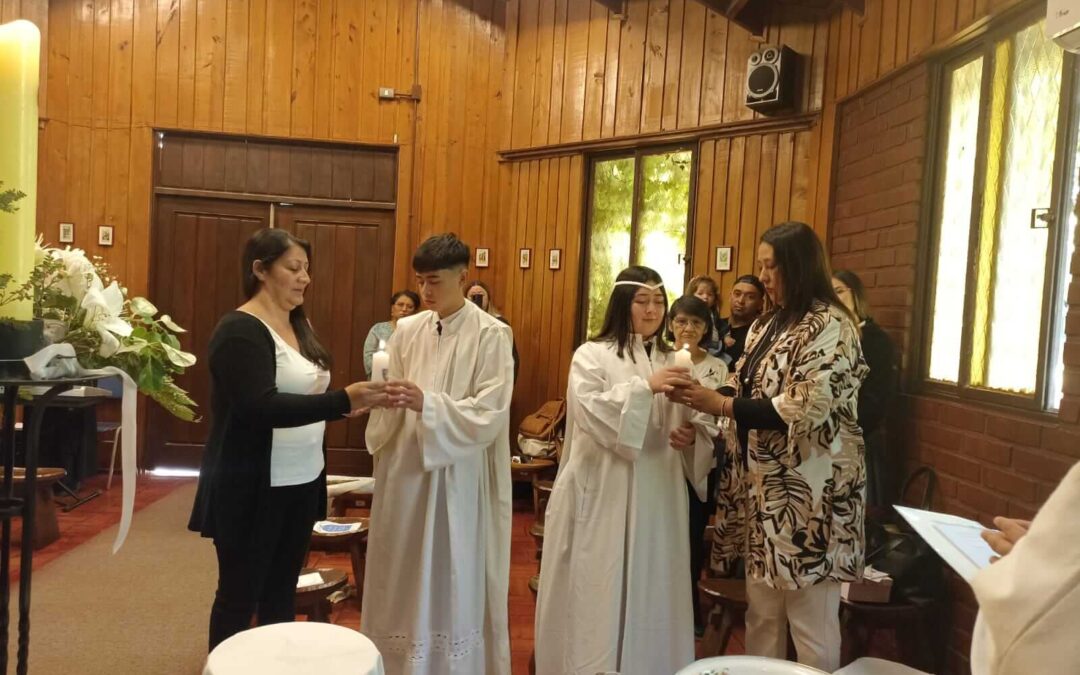 Mes de María en Sección Media: Rezo del Santo Rosario y Sacramento del Bautismo