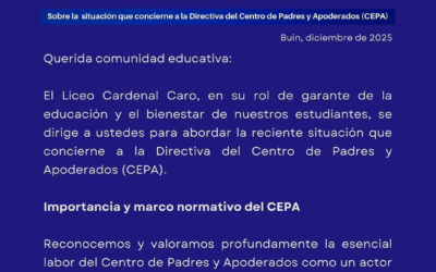 Comunicado sobre la situación que concierne a la Directiva del Centro de Padres y Apoderados (CEPA)