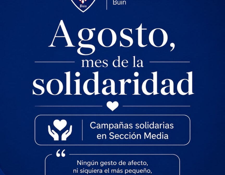 Campañas solidarias durante agosto en Sección Media