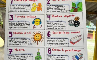 Estudiantes de Sección Media realizan exposición para una sana convivencia