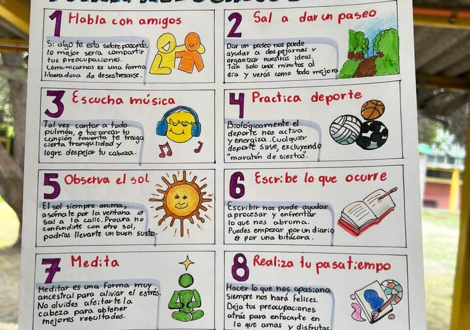 Estudiantes de Sección Media realizan exposición para una sana convivencia