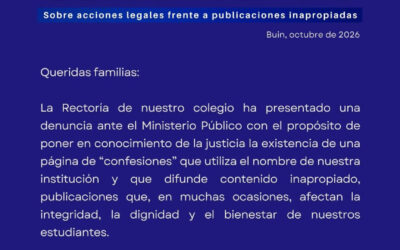Comunicado sobre acciones legales frente a publicaciones inapropiadas en redes sociales