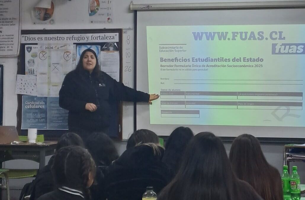 Actividad de orientación vocacional para estudiantes de Cuarto Medio